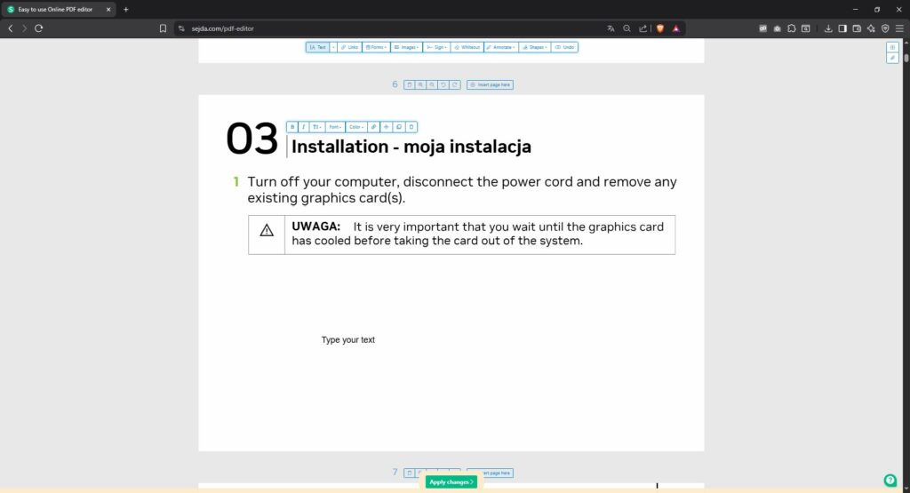 Darmowa edycja plików PDF przechwytywaniesejda