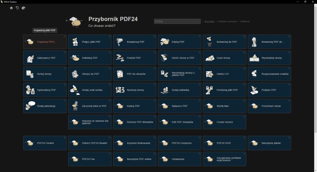 Darmowa edycja plików PDF pdf24